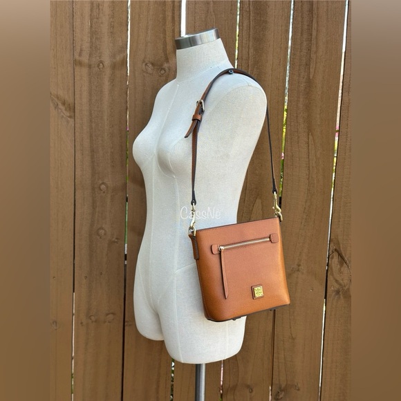 Saffiano Zip Crossbody Convertible Handbag - Picture 15 of 15